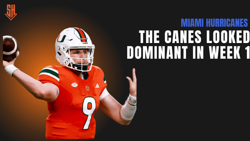 Miami vs Miami (OH): The Miami Hurricanes Looked Good